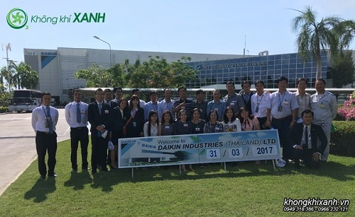 Không Khí Xanh tham quan nhà máy Daikin tại Thái Lan